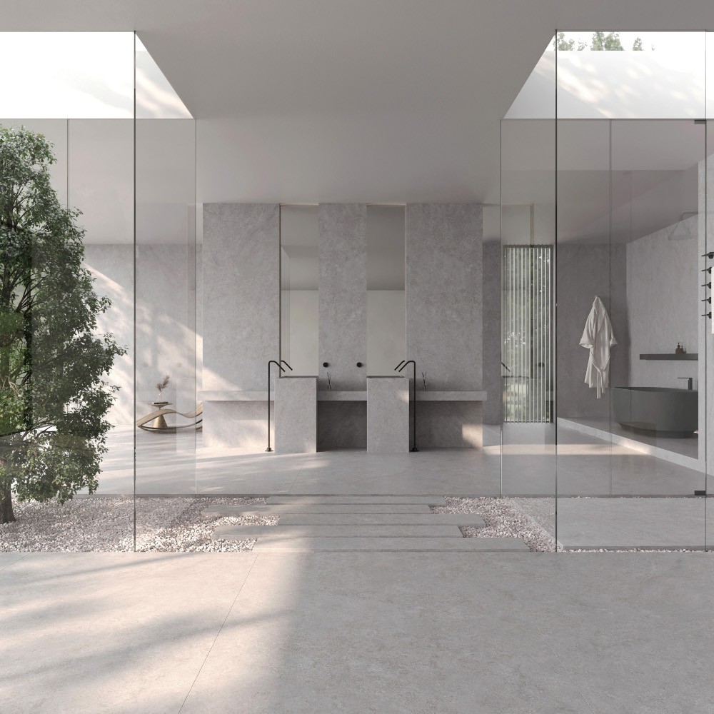 Limestone Grigio - Porcelain Panels
