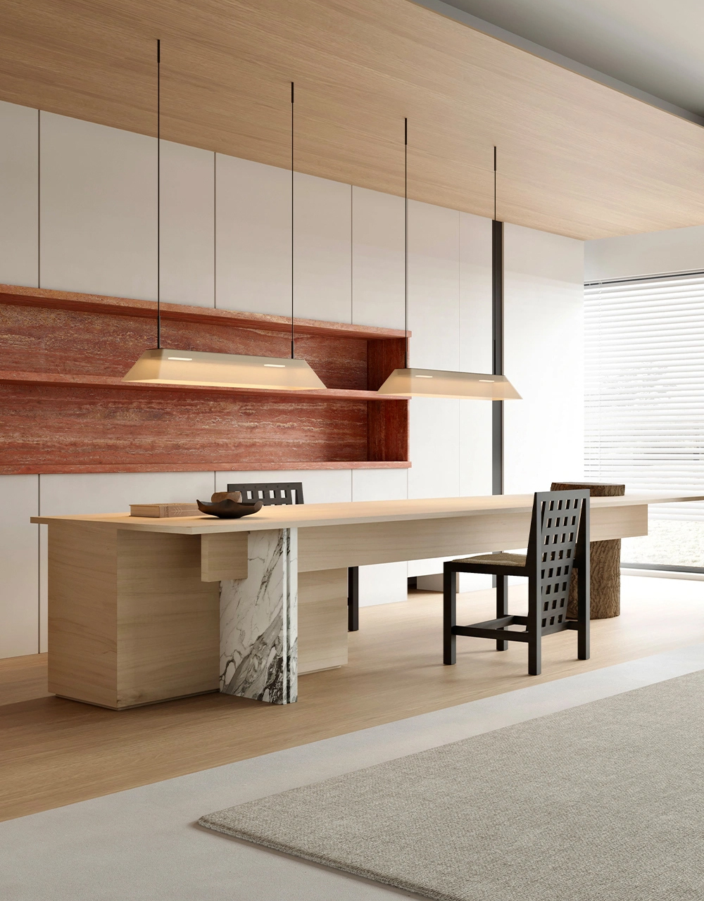 Travertine Rosso - Porcelain Panel